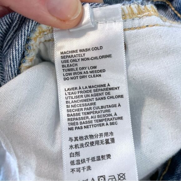 BDG Urban Outfitters Slim‎ Straight Acid Wash Mid Rise Cotton Jeans, Size 28 - Picture 5 of 6